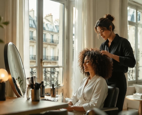 Coiffure à domicile à Paris